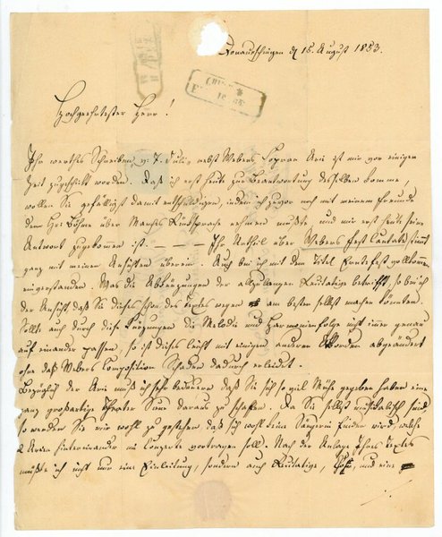 Autograph letter signed.