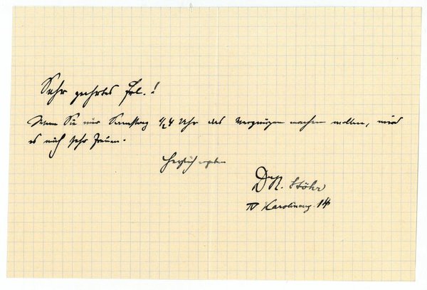 Eigenh. Brief mit U.