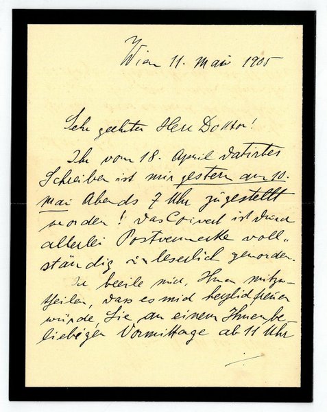 Eigenh. Brief mit U.