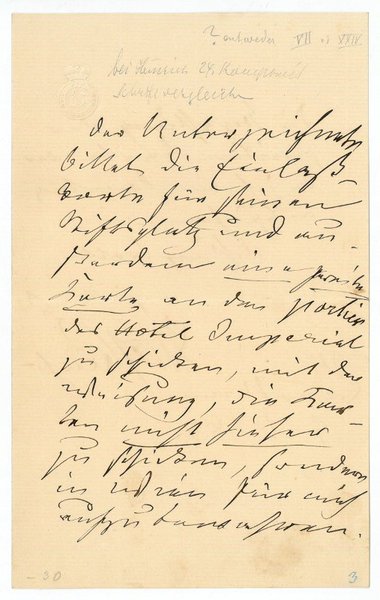 Eigenh. Brief mit U.