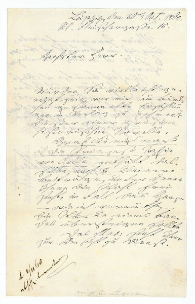 Eigenh. Brief mit U. ("LvAlvensleben").