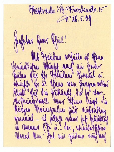 Eigenh. Brief mit U.