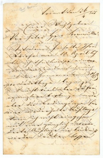 Eigenh. Brief mit U.