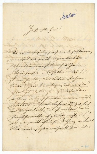 Eigenh. Brief mit U.