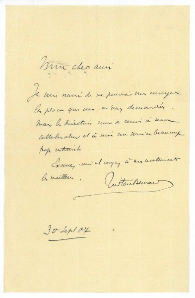 Eigenh. Brief mit U.