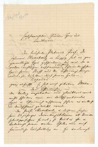 Eigenh. Brief mit U.