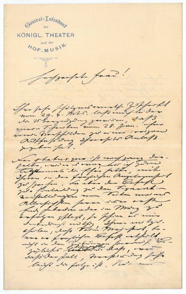 Eigenh. Brief mit U.