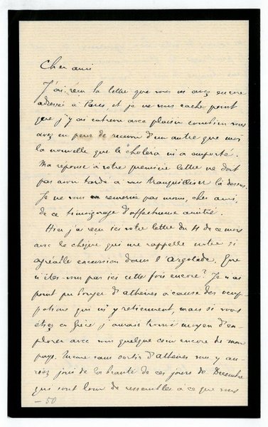 Eigenh. Brief mit U.