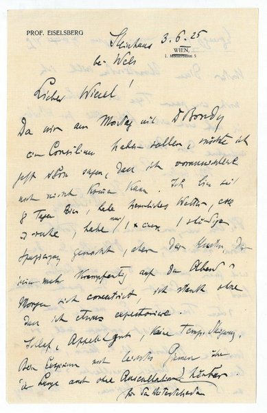 Eigenh. Brief mit U.