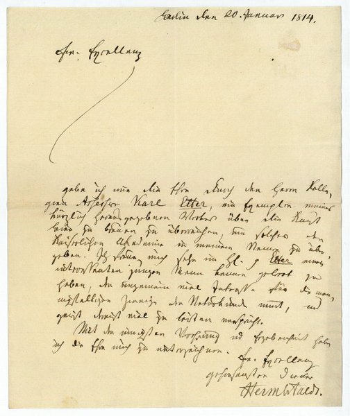 Eigenh. Brief mit U.