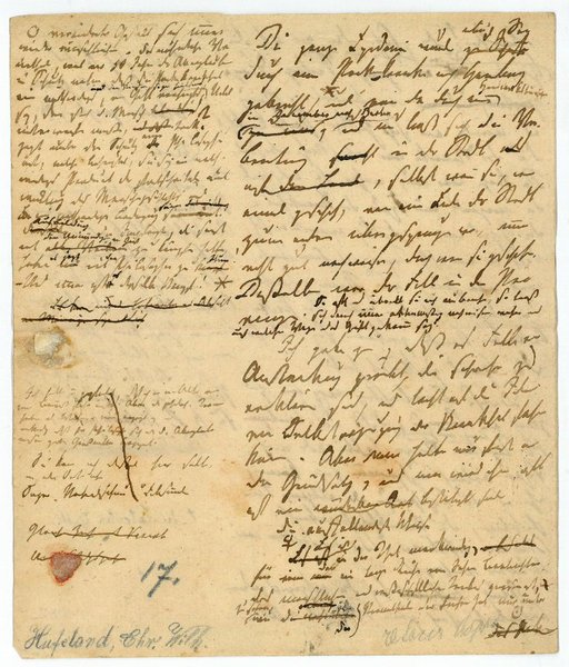 Autograph manuscript (fragment).