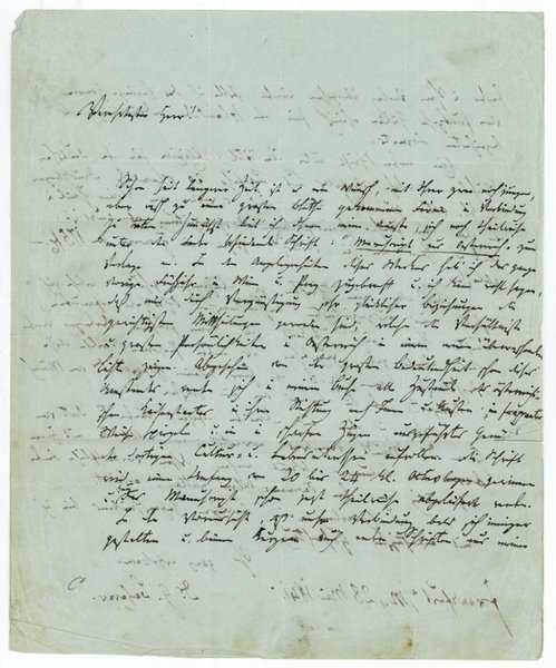 Eigenh. Brief mit U.