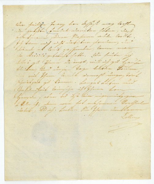 Eigenh. Brief mit U.