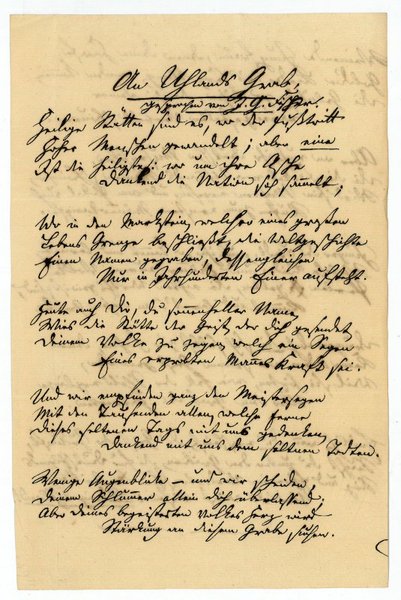 Eigenh. Brief mit U. und eh. Manuskript mit U.