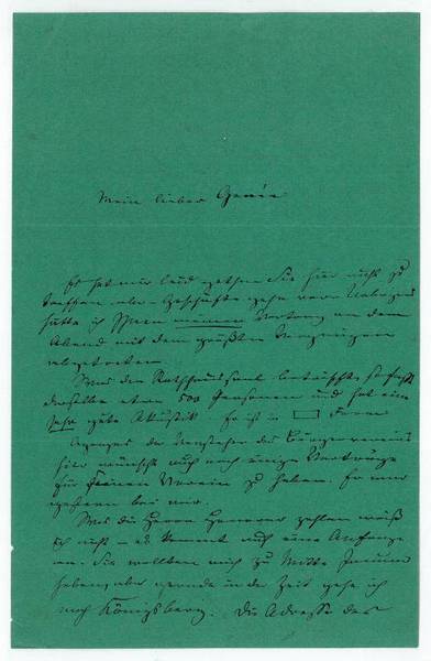 Eigenh. Brief mit U.