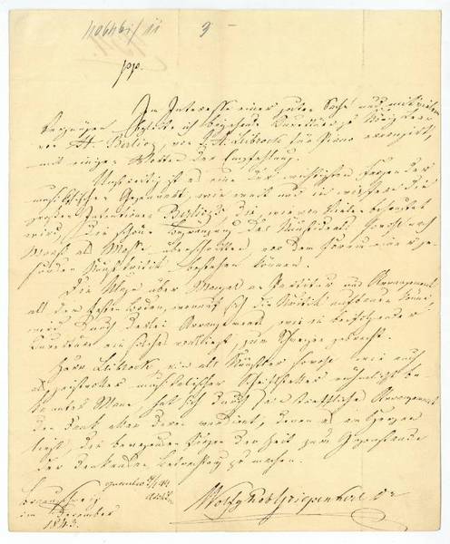 Eigenh. Brief mit U.