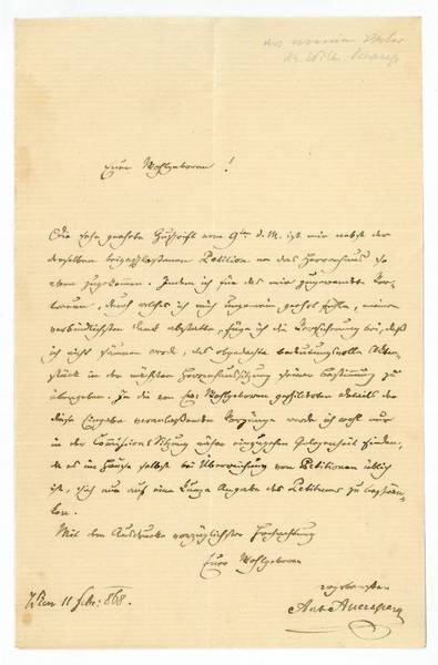 Eigenh. Brief mit U.