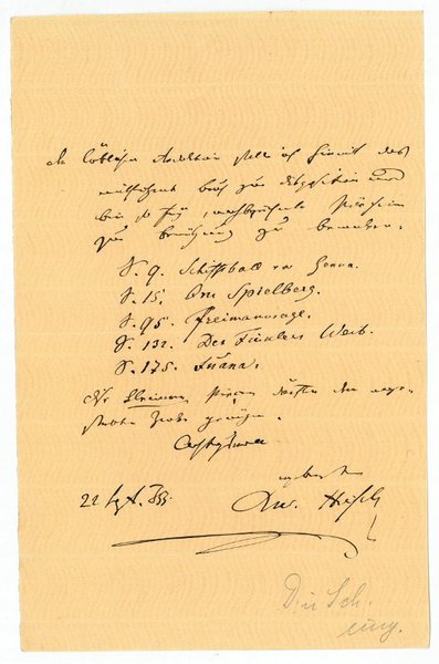 Eigenh. Brief mit U.