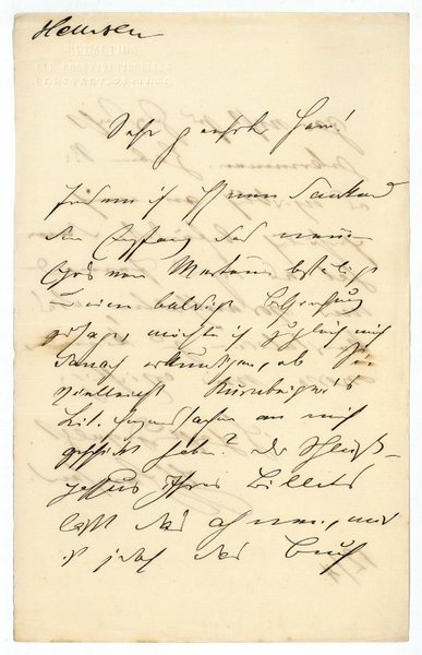 Eigenh. Brief mit U.