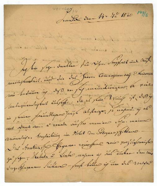 Eigenh. Brief mit U.