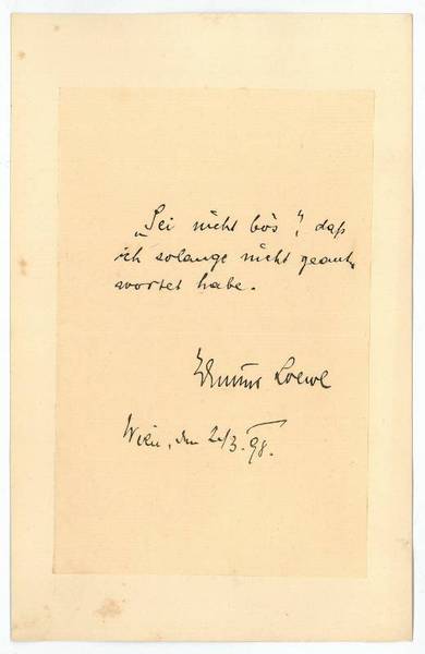 Eigenh. Zitat mit U.