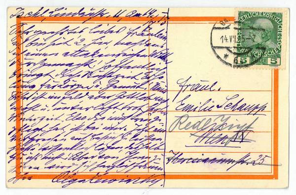 Eigenh. Postkarte mit U.