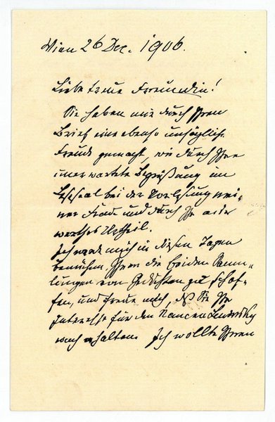 Eigenh. Brief mit U.