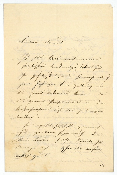 Eigenh. Brief mit U.