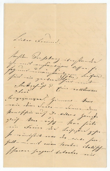 Eigenh. Brief mit U.