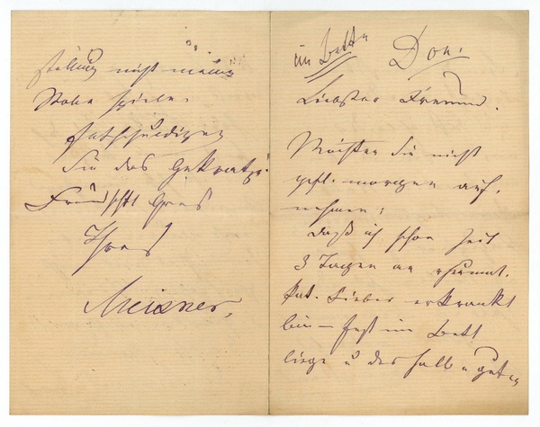 Eigenh. Brief mit U.