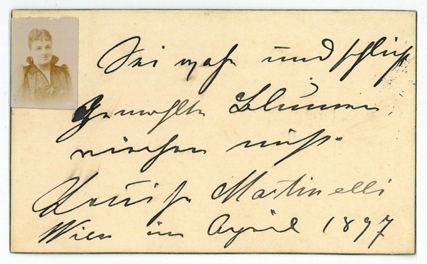 Eigenh. Albumblatt mit U.