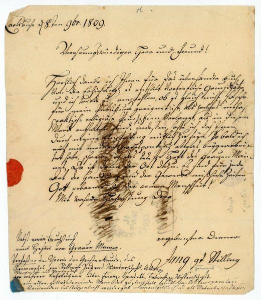 Eigenh. Brief mit U. ("Jung g[enann]t Stilling").