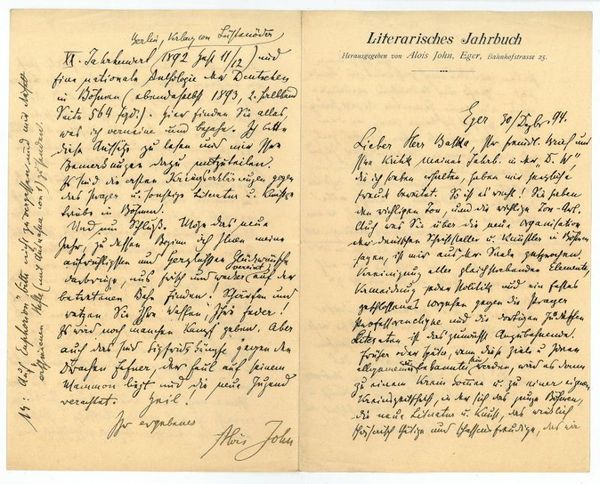 Eigenh. Brief mit U.