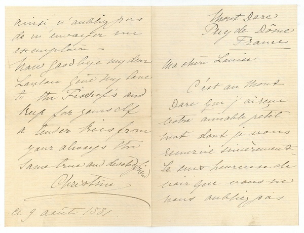 Eigenh. Brief mit U.