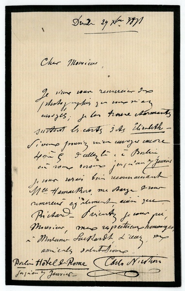 Eigenh. Brief mit U.