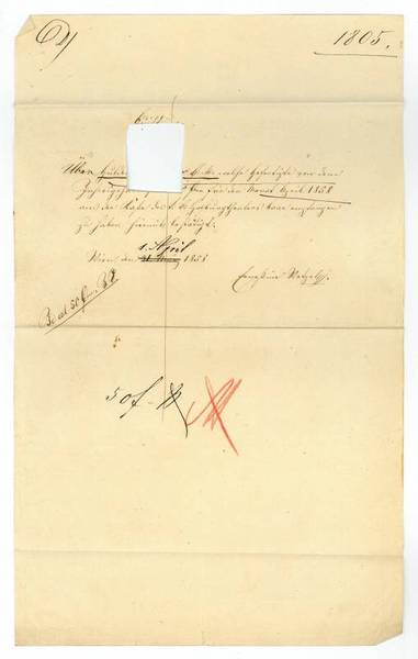 Eigenh. Dokument mit U.