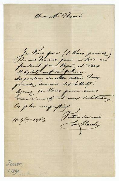 Eigenh. Brief mit U.