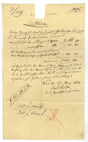 Eigenh. Dokument mit U.