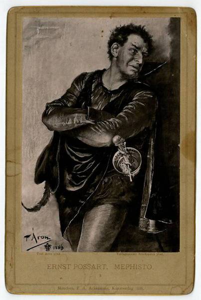 Portraitkarte mit eigenh. Widmung und U.