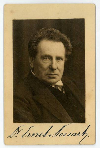 Portraitphotographie mit eigenh. Widmung und U.