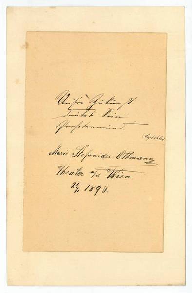 Eigenh. Zitat mit U.