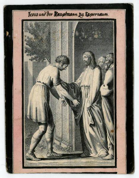 Kupferstich mit eigenh. Beschriftung.