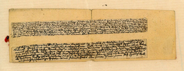 Eigenh. Manuskript (Fragment).