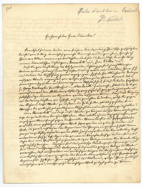 Eigenh. Brief mit U.
