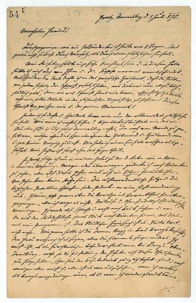 Eigenh. Brief mit U.
