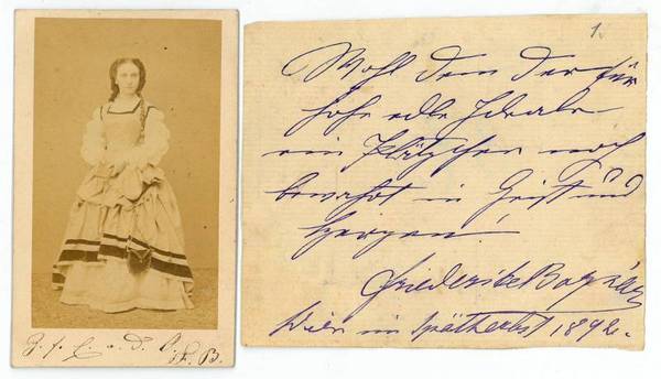 Eigenh. Widmung mit U.