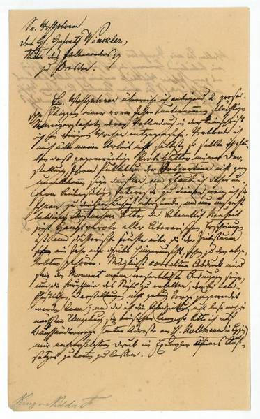 Eigenh. Brief mit U.