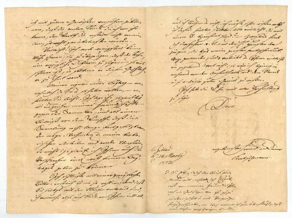 Eigenh. Brief mit U.