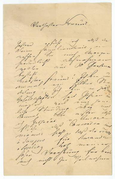 Eigenh. Brief mit U.