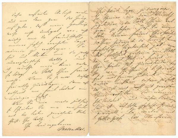 Eigenh. Brief mit U.